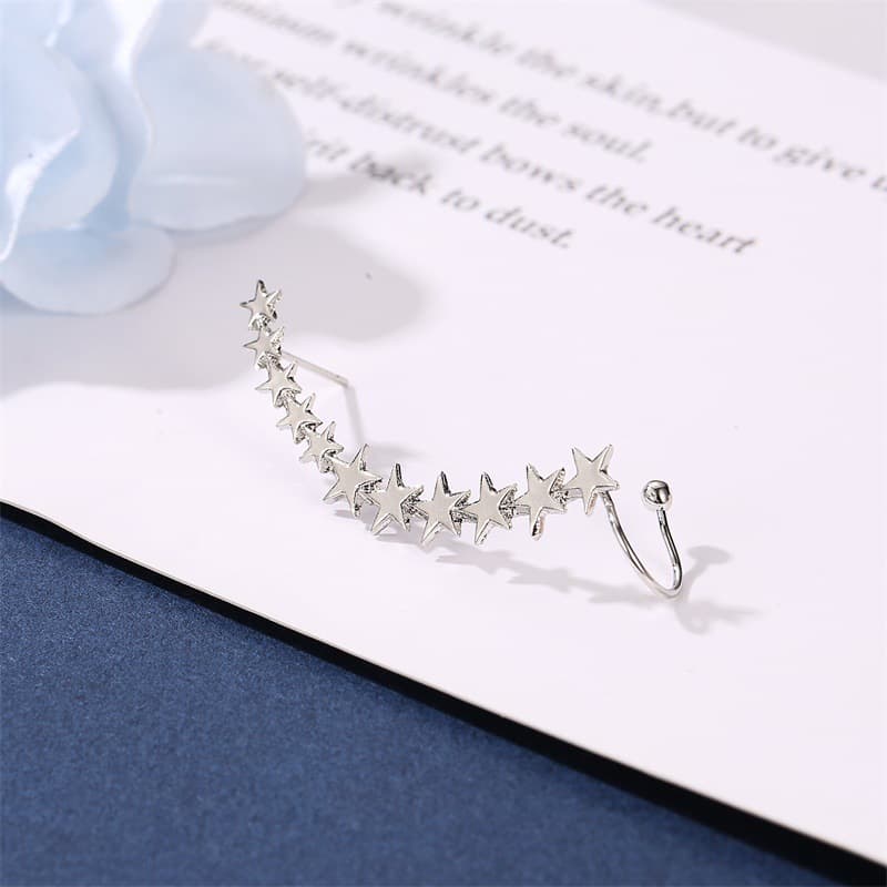Five-Pointed Star Retro Metal Earrings - Image 6