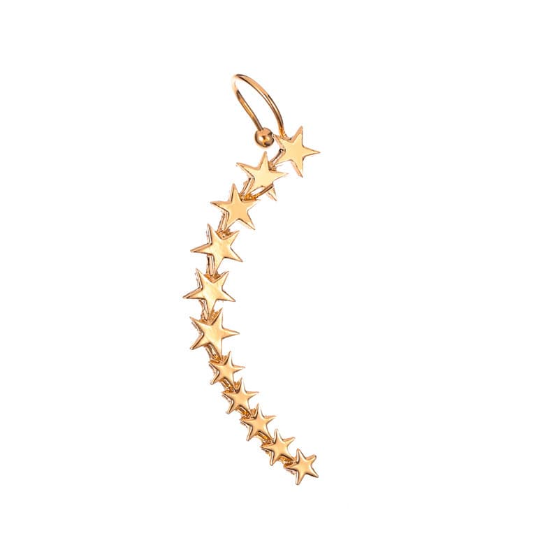 Five-Pointed Star Retro Metal Earrings - Image 5
