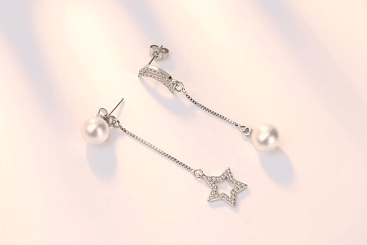 Tassel star earrings - Image 5