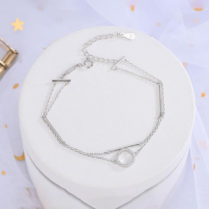Double Layer Circle Bracelet  - Image 3