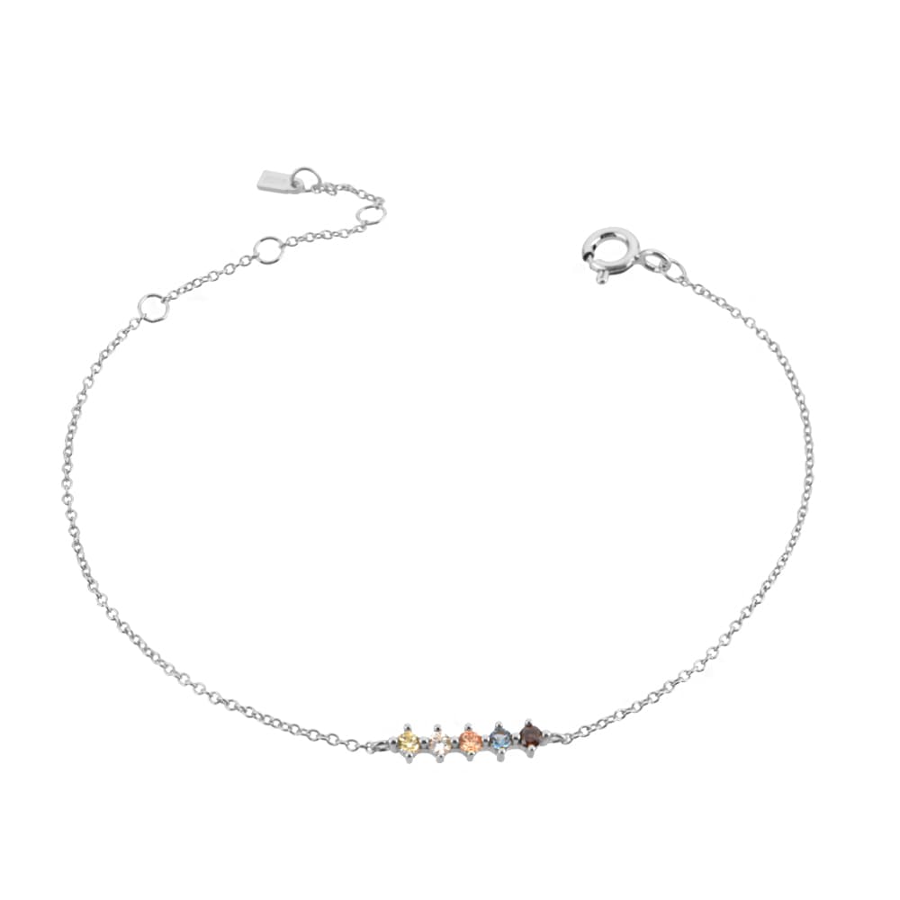 Multi Stone Row Bracelet - Image 2