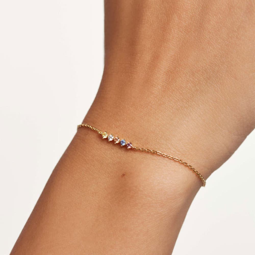 Multi Stone Row Bracelet - Image 1