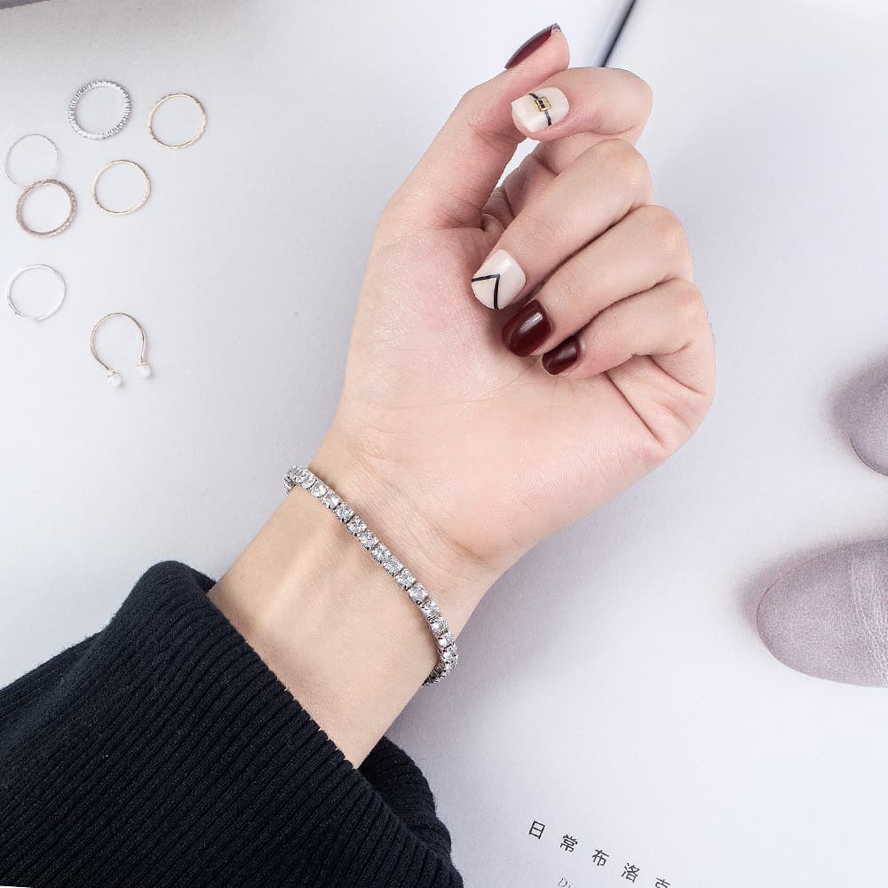 Sparkle Row Bracelet - Image 1