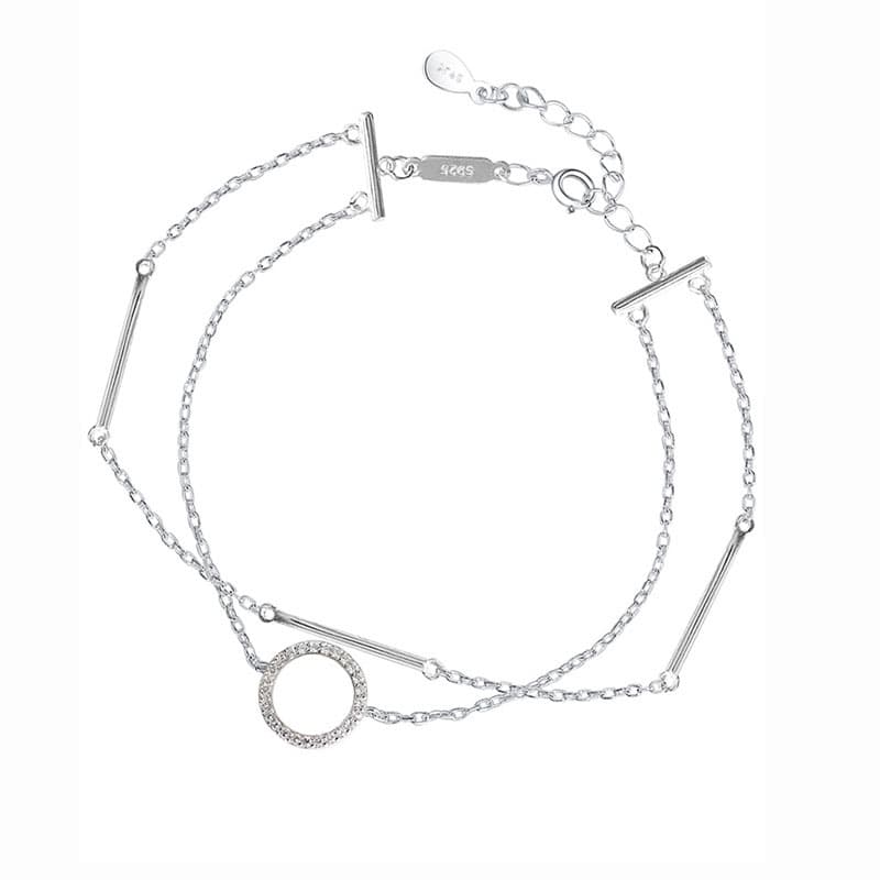 Double Layer Circle Bracelet  - Image 5