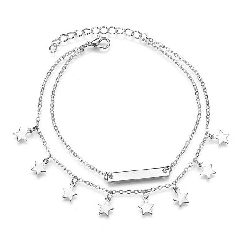 Layered Star Anklet  - Image 2