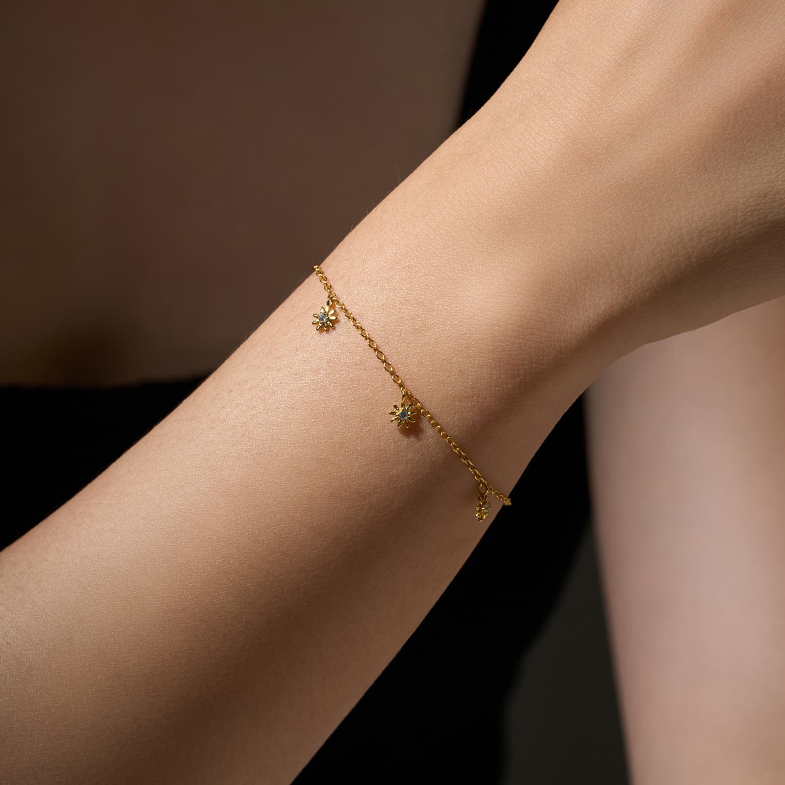 Star Flower Charm Bracelet  - Image 1