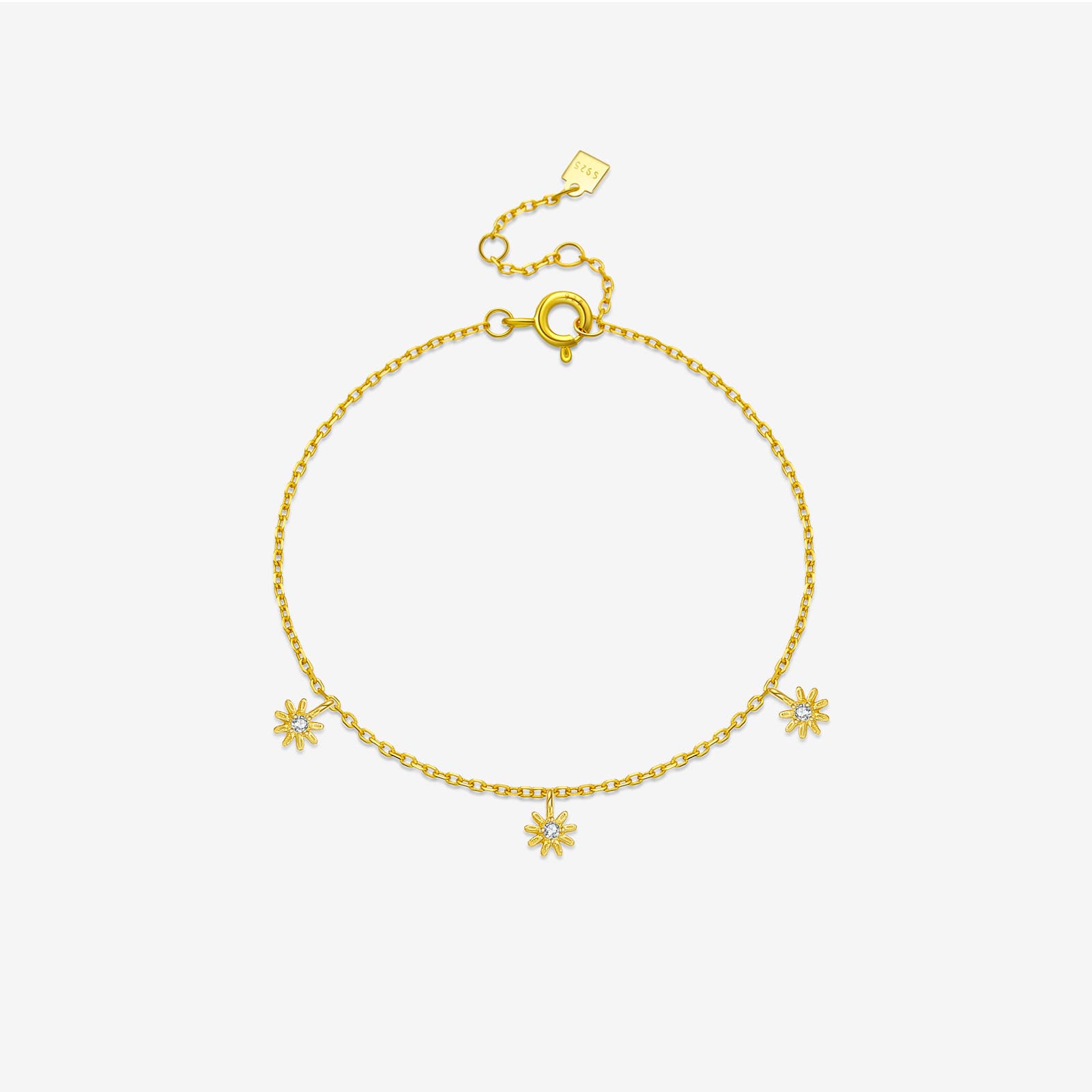 Star Flower Charm Bracelet  - Image 3